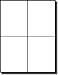 80 Label Outfitters® Quarter Sheet White Vinyl Laser ONLY Labels, 4-1/4