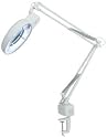 Lyco Task Lighting Illuminated Magnifier Low Energy Light with White Finish and removable fixing clamp Max 1 x 22 watt circular low energy bulb