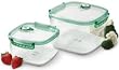 Freshvac Professional Deep 2-Piece Square Nested Containers With Crisper Trays