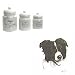 Border Collie Canister Set, Porcelain by Rosalinde