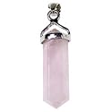 Rose Quartz Crystal Point Pendant (Small)