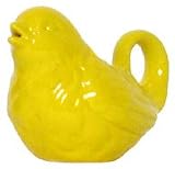 Stoneware Pottery Yellow Bird Creamer 3.5"H, 5oz Set / 2