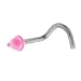 Pink Marble Cone Nose Ring
