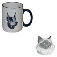 Birman Cat Country Mug, Porcelain by Rosalinde (12 oz.) by Porcelain Rosalinde
