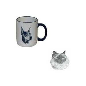 Birman Cat Country Mug, Porcelain by Rosalinde (12 oz.) by Porcelain Rosalinde