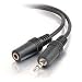 Cables To Go 40409 3.5 mm Male/Female Stereo Audio Extension Cable, Black (25 Feet/7.62 Meters )