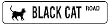 BLACK CAT ROAD pet street sign