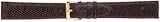 Watch Band Black Flat Stitched Genuine Lizard Strap 16mm width