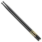 Zildjian Hickory Series Drum Sticks With Black Finish (5A Wood Tip)