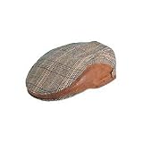 John B. Stetson Wool Blend and Leather Ivy Cap, The Bodmin by Stetson