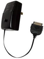 Emerge Technologies Retractable iPod/iPhone Wall Charger - Black