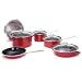Chantal 10 Piece Enamel-on-Steel Cookware Set, Chili Red Glossy