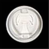 Dart 16RCL White Optima Reclosable Lid for Foam Cups and Containers (Case of 1,000)