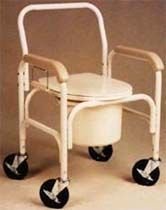 Buy Deluxe Commode W/ 5in Casters (Commodes, Health & Personal Care, Products, Health Care, Medical Supplies & Equipment, Bathroom Aids & Safety, Toilet Seats & Commodes, Bedside Commodes)