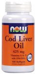 Cod Liver Oil by NOW Foods - (425mg - 100 Softgels)