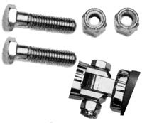 Footpeg Mounting Hardware Kit, Chrome