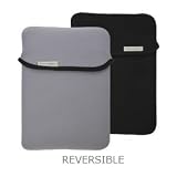 iPad Sleeve - Black/Gray Reversible & Durable Neoprene
