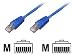 Blue World Bleil CAT.5 Connetor Cabel STP, Westernplug Blue 7.50M