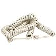 BELKIN COMPONENTS Coiled Telephone Handset Cord 12ft Ivory Pro Series RJ11 Male To RJ11 Male