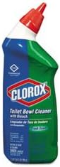 (6 Pack Value Bundle) CLO00031 Toilet Bowl Cleaner with Bleach, Fresh, 24oz Bottle