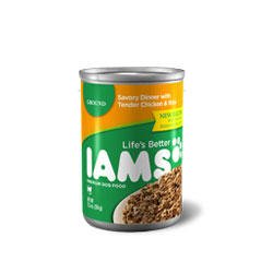 Iams Savory Dinner With Tender Chicken And Rice Canned Dog Food