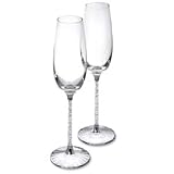 Swarovski Crystalline Toasting Flutes, Pair