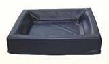 Pet Supplies : Ultra-soft Leatheroid Strong Dog Bed, Small 24' x 27.5'