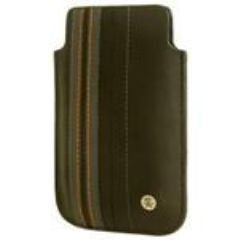 Crumpler Le Royal Ledertasche f&uuml;r Apple iPhone schwarz/grau