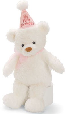 Buy My First Birthday Pink Musical Teddy Bear