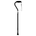NOVA Cane with Offset Handle and Strap, Black