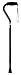 Search : NOVA Cane with Offset Handle and Strap, Black