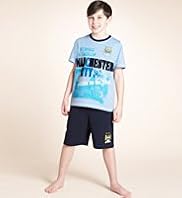 Pure Cotton Manchester City F.C Short Pyjamas