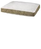 Woolrich Dog Gone Smarttrade; Rectangle Canvas/Sherpa Dog Bed 30x40, KHAKI (Off-white)