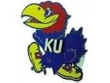GHCHC311L Half-Time College Kansas Jayhawks Logo Trailer Hitch Receiver Tube Cover/Insert for 2 inch and/or 1 1-4 inch Hitch Receivers