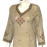 Womens Dress Gown Caftans Long Sleeve Evening Wear Cotton Size M (kftn507)