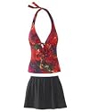 Spiegel Skirted Two-Piece Halter Swimsuit