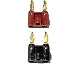 PHOENIX GOLD DUAL/B Dual Banana Plugs  - Bulk