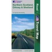 Northern Scotland, Orkney and Shetland (OS Travel Map - Road Map)