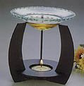 Aromatherapy Scented Oil Diffuser Black Metal Curved Legs