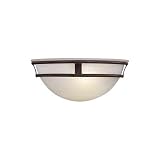 Minka Lavery 841-91, Pacifica Glass Wall Sconce Lighting, 1 Light, 100 Total Watts, Bronze