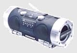 CD Boombox with AM/FM Tuner, Cassette Deck and Powered Woofer