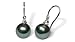 18K white gold Novia Black Tahitian cultured pearl title=