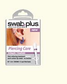 Swabs Plus Piercing Care 12 Pack