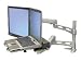 Lx Dual Desk Mount Arm, Silver Image of Lx Dual Desk Mount Arm, Silver