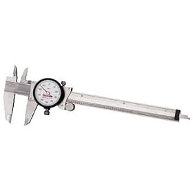 Starrett 120A-9 Dial Caliper, 9, White Dial, without Case by 