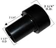 Dust Collection Reducer 2 1/4" OD to 1 1/2" OD By Peachtree Woodworking - PW444