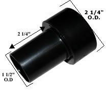 Dust Collection Reducer 2 1/4" OD to 1 1/2" OD By Peachtree Woodworking - PW444