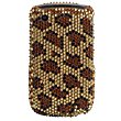 Gold Leopard Diamonds Protector Case for BlackBerry Curve 8520 / Curve 8530 ....