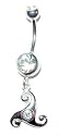 Celtic Symbol Belly Button Ring