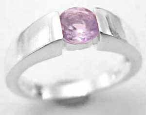 Sterling Silver Genuine Amethyst Ring